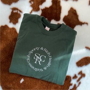 Sporty & Rich Green Sweatshirt